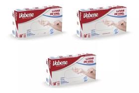 Luva de vinil sem pó kit 3 caixas 300 und vabene Luva de vinil sem pó kit 3 caixas 300 und vabene
