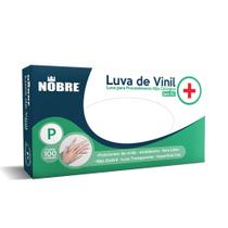 Luva De Vinil Sem Pó Nobre C/ 100 Unid - Tam P