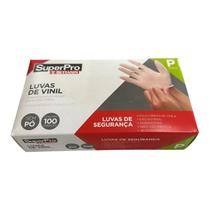 Luva de Vinil Sem Pó Superpro Bettanin Tamanho P Caixa C/100