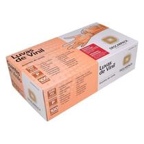 Luva de Vinil Sem Pó Tamanho P Caixa C/100 Unidades - Descarpack