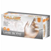 Luva de vinil tamanho p sem po / 100un / talge Luva de vinil tamanho p sem po / 100un / talge