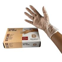 Luva De Vinil Transparente Descart. S/Pó Descarpack 100Un P Luva De Vinil Transparente Descart. S/Pó Descarpack 100Un P