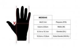 Luva Dedo Inteiro Hupi Love Bike Preto