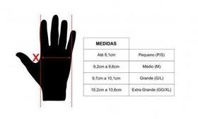 Luva Dedo Inteiro Hupi Love Bike Preto