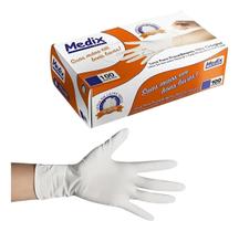 Luva Descartávei Látex Com Pó Medix Tamanho G 100unidades