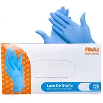 Luva Descartável de Nitrilo Tam. P 100 Unidades 12030 Medix