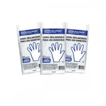 Luva Descartavel Extrusa Polietileno Com 100 Pecas 7632 Luva Descartavel Extrusa Polietileno Com 100 Pecas 7632