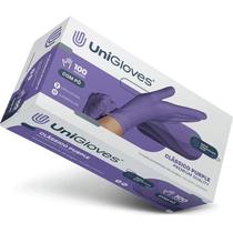 Luva Descartável Látex c/ Pó p/ Procedimento UniGloves Caixa C/ 100 Unidades