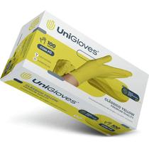 Luva Descartável Látex c/ Pó p/ Procedimento UniGloves Caixa C/ 100 Unidades Luva Descartável Látex c/ Pó p/ Procedimento UniGloves Caixa C/ 100 Unidades