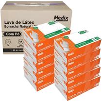 Luva Descartável Látex com Pó Tam. M 1000 Unidades 5832 Medix