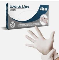 Luva descartável Látex Nobre com 100 unidades