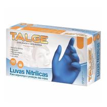 Luva Descartável Nitrílica Azul Sem Pó C/100 - TALGE Luva Descartável Nitrílica Azul Sem Pó C/100 - TALGE