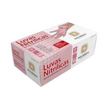 Luva Descartável Nitrílica Rosa Sem Pó C/100 - DESCARPACK Luva Descartável Nitrílica Rosa Sem Pó C/100 - DESCARPACK
