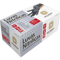 Luva Descartável Nitrílica Sem Pó Preta G - 100un Descarpack Luva Descartável Nitrílica Sem Pó Preta G - 100un Descarpack