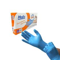 Luva Descartável Nitrilo Azul "GG" Sem Pó Caixa com 100 Unidades Medix Luva Descartável Nitrilo Azul "GG" Sem Pó Caixa com 100 Unidades Medix