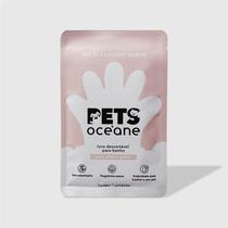 Luva Descartável para Dar Banho em Cachorro e Gato - Pet Cleasing Glove 1un