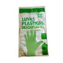Luva Descartável Plástica Fort Flex C/500 Unidades Tamanho Único