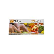 Luva Descartável Tpe Soft Talge C/100Un - Transparente - M Luva Descartável Tpe Soft Talge C/100Un - Transparente - M