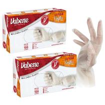 Luva Descartável Viniflex Com 200 Unid. Translucida M VABENE