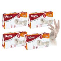 Luva Descartável Viniflex Com 400 Unid. Translucida M VABENE Luva Descartável Viniflex Com 400 Unid. Translucida M VABENE