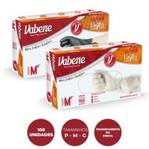 Luva descartável viniflex preta - tamanho p - vabene