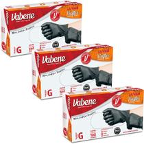 Luva Descartável Vinilflex Preta Vabene 03 caixas Tamanho G