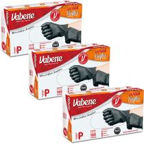 Luva Descartável Vinilflex Preta Vabene 03 caixas Tamanho P
