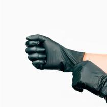 Luva Descartavel Vinilflex Preta Vabene 10 caixas Tamanho M