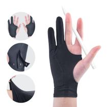 Luva Desenho Profissional Palm Rejection Anti Suor Original Mesa Digital Touch Tablet Tam M