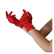 Luva do Homem Aranha Curta Helanca Fantasia Cosplay 20cm