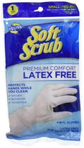 Luva doméstica Soft Scrub Premium Comfort, sem látex, pequena