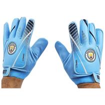 Luva Dribbling de Goleiro Manchester City Juvenil- Azul e Branco