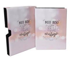 Luva E Álbum Fotográfico 60 Fotos 15x21 MEU RISO Bokeh Mãe Namorados