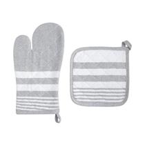 Luva e Descanso de Panela Stripes 2 Peças - Home Style Luva e Descanso de Panela Stripes 2 Peças - Home Style