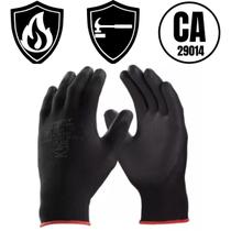 Luva Epi Ca Segurança Multi Tato Multiuso Tricotada Pu Antiestatica Trabalho Construcao Civil Obra