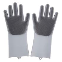 Luva Escova Silicone Cinza - Clink