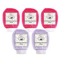 Luva esfoliante Hammam Natural Elephant Face Body, pacote 5/10