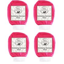 Luva esfoliante Kessa Natural Elephant Face Body Pink x4