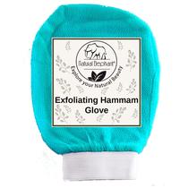 Luva esfoliante para banho turco Natural Elephant Teal Waves