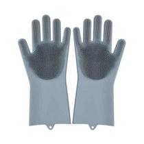 Luva esponja de silicone cinza prana pg129