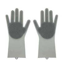 Luva Esponja Lava Louça Multiuso Silicone Par