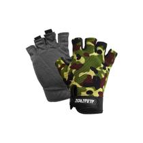 Luva Esportiva Pesca Albatroz YL015 Camuflada Meio Dedo Nylon Antiderrapante