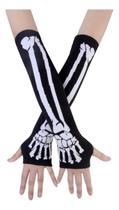 Luva Esqueleto Fantasia Festa Halloween Cosplay