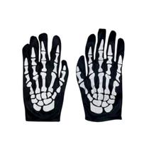 Luva Esqueleto Mão Halloween Caveira Fantasia Carnaval