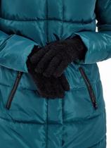 Luva Felpuda De Pelinho Inverno Punho Elástico Tamanho Único Cor Preto 1 Par