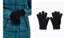 Luva Felpuda De Pelinho Inverno Punho Elástico Tamanho Único Preto 1 Par Luva Felpuda De Pelinho Inverno Punho Elástico Tamanho Único Preto 1 Par