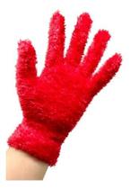 Luva Felpuda De Pelinho Inverno Punho Elástico Tamanho Único Vermelho Luva Felpuda De Pelinho Inverno Punho Elástico Tamanho Único Vermelho