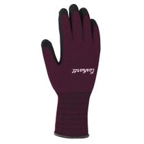 Luva feminina Carhartt para uso geral em nitrilo Grip Deep Wine