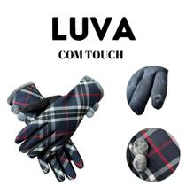 Luva Feminina Touch Screen Inverno com forro de pelúcia frio