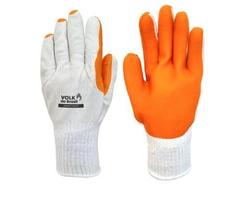 Luva Fibra Natural Revestimento Borracha Vulcanizada Orange Smart CA 46816 EG Luva Fibra Natural Revestimento Borracha Vulcanizada Orange Smart CA 46816 EG